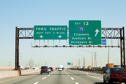 picture of the NJ Turnpike at Exit 13