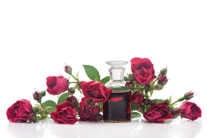Rose Oil and roses together