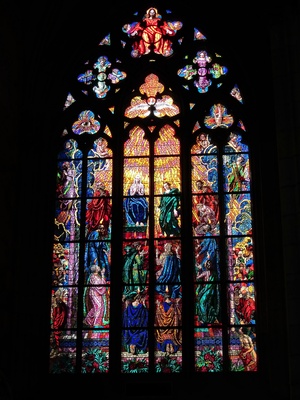 picture of a stained glass window