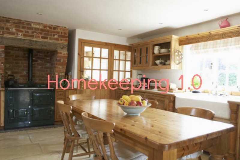 Homekeeping 1.0 in a beautiful farmhouse kitchen